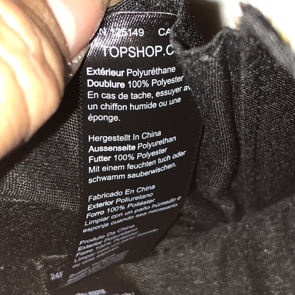 Top Shop Snake Pattern Mini Grab Bag Knot Loop Closure - Picture 7 of 8